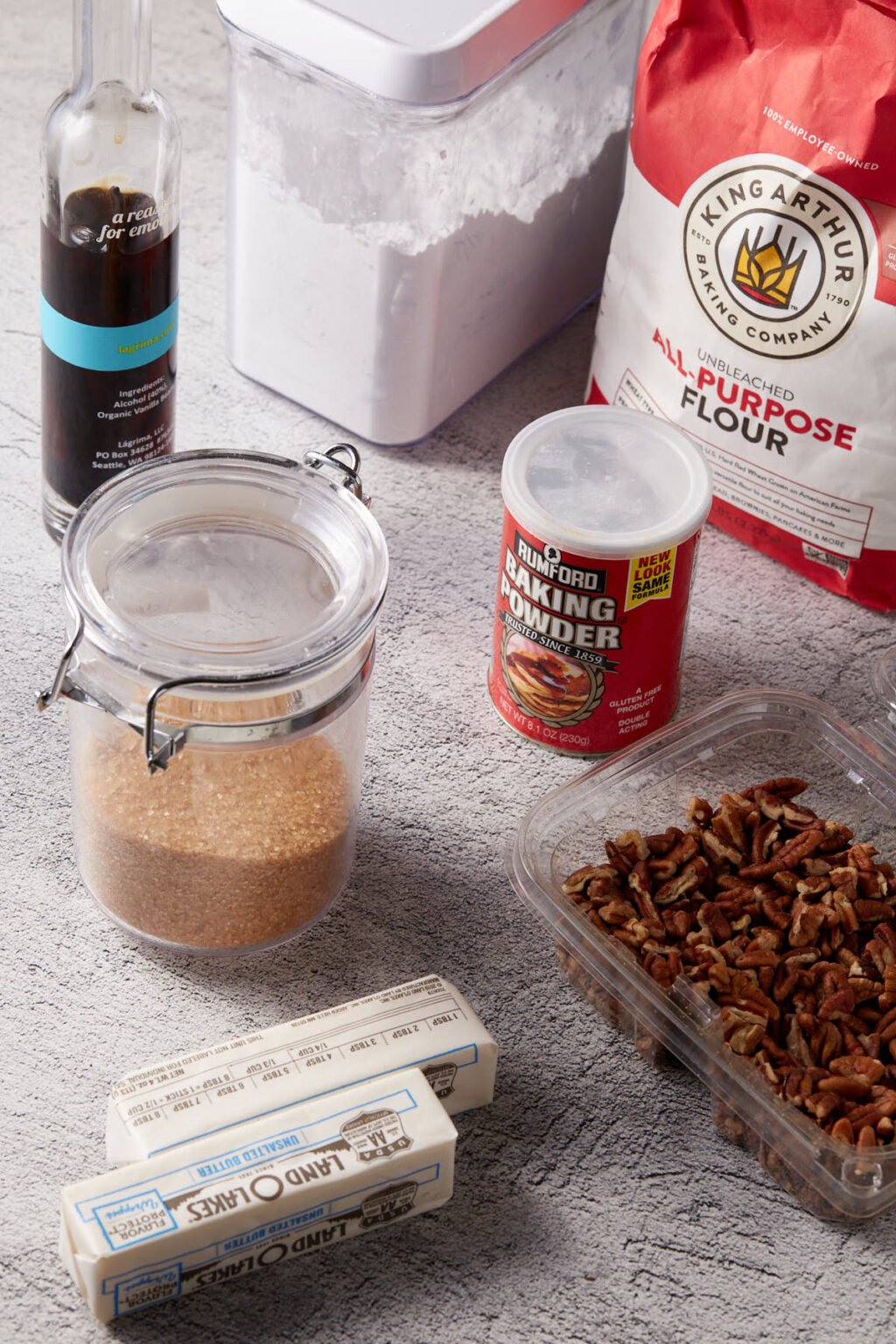 Peach Crumble with a Pecan Topping Butter & Baggage