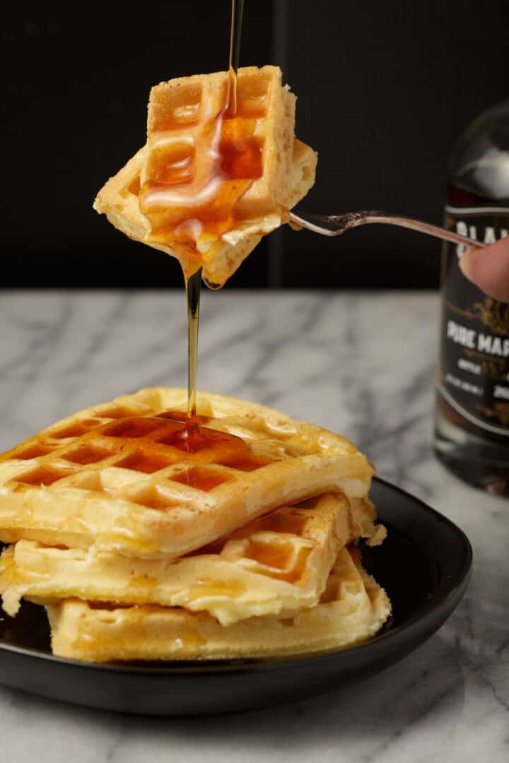 Homemade Waffles Light and Fluffy Butter & Baggage