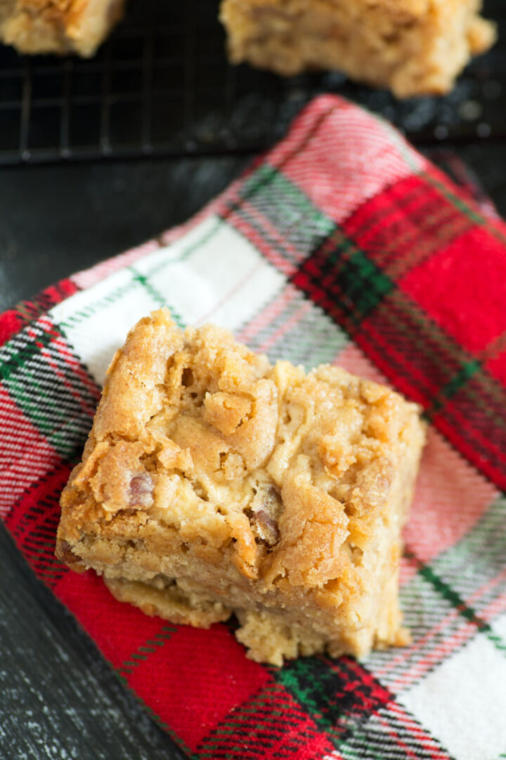 Cinnamon Apple Blondies Butter & Baggage