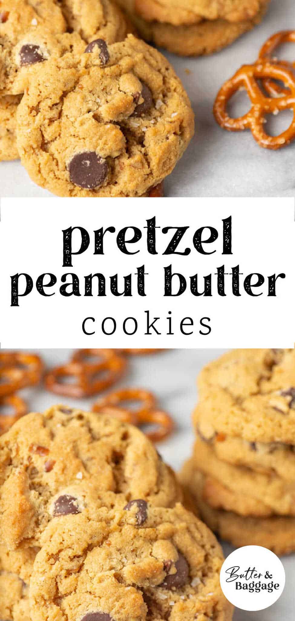 Pretzel Peanut Butter Cookies Butter & Baggage