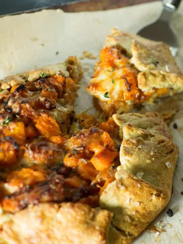 Rustic Butternut Squash and Caramelized Onion Galette Recipe Butter