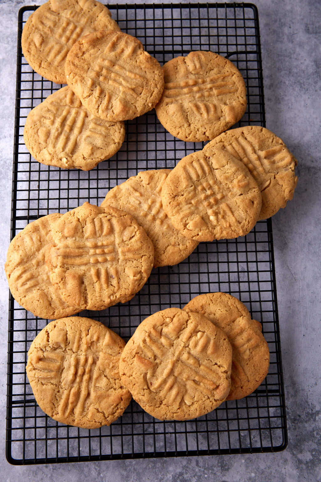 Crunchy Peanut Butter Cookies with Peanuts Butter & Baggage