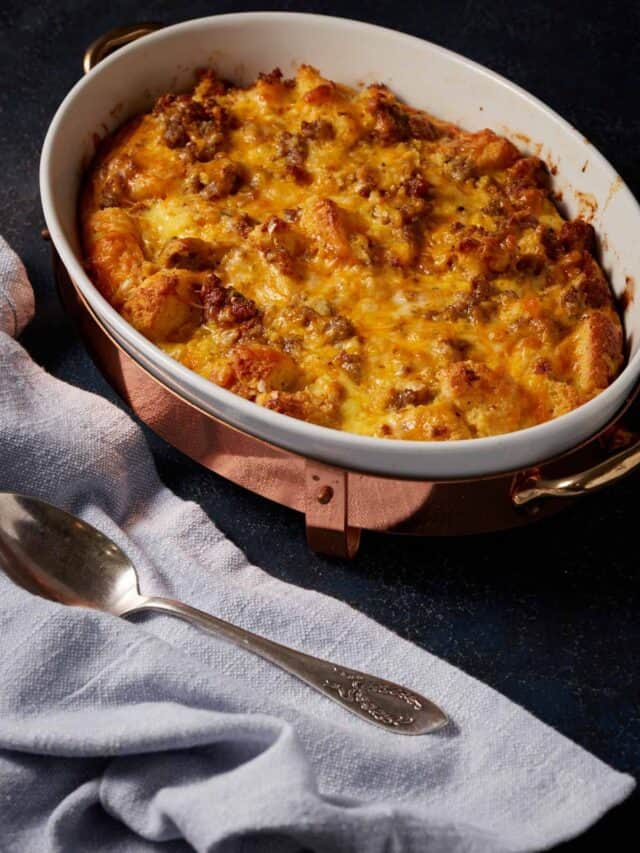 Breakfast Casserole with Sausage Butter & Baggage