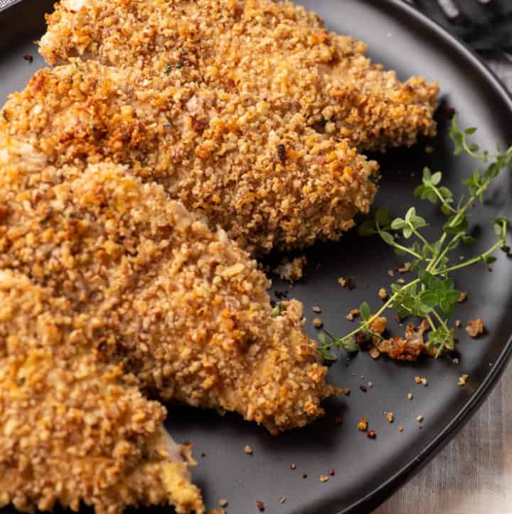 NutCrusted Chicken with Lemon and Thyme Butter & Baggage