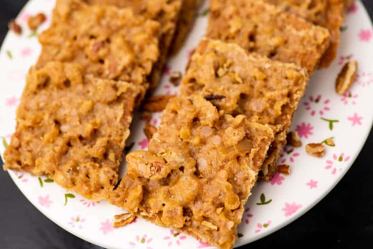 A platter of Praline Graham Cracker Bars