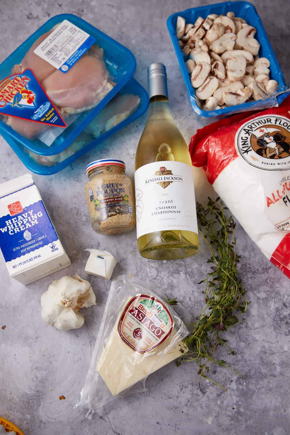 chicken and mushrooms ingredients.