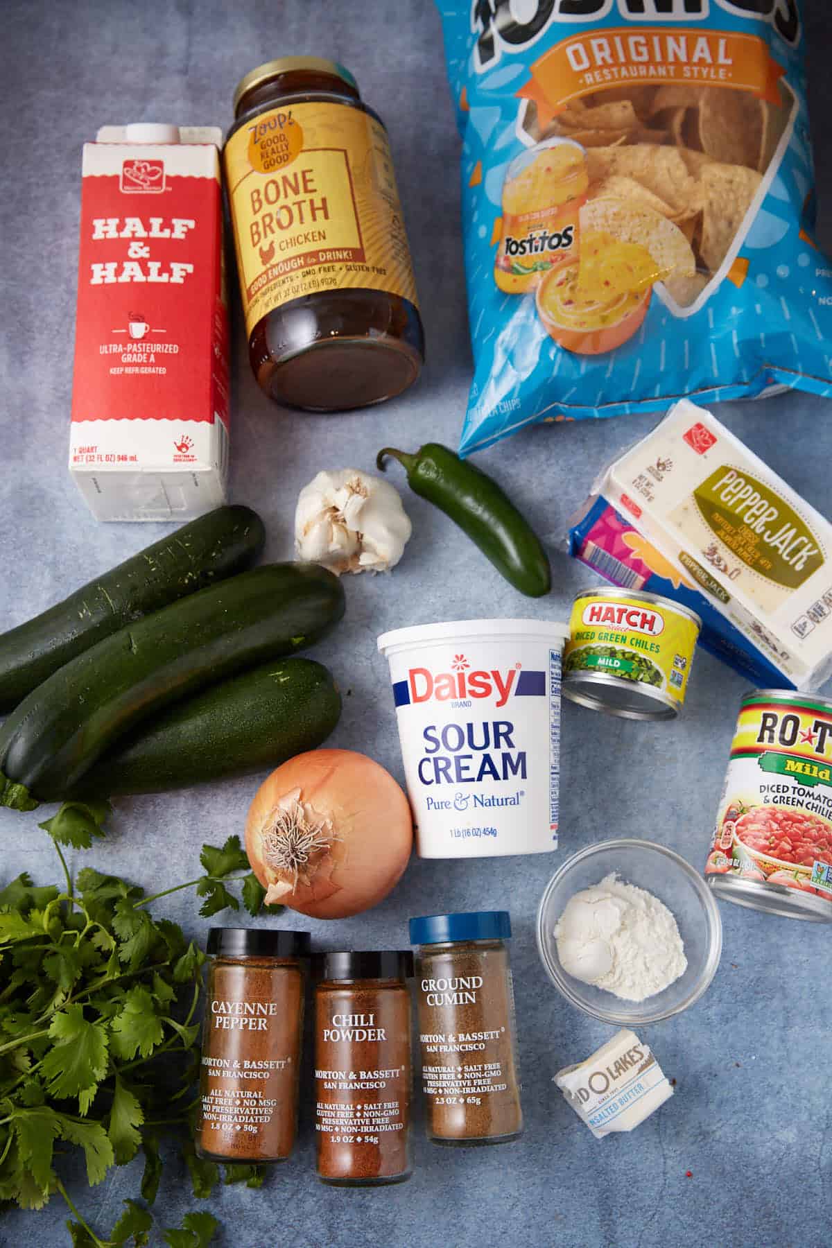The ingredients for a squash casserole.