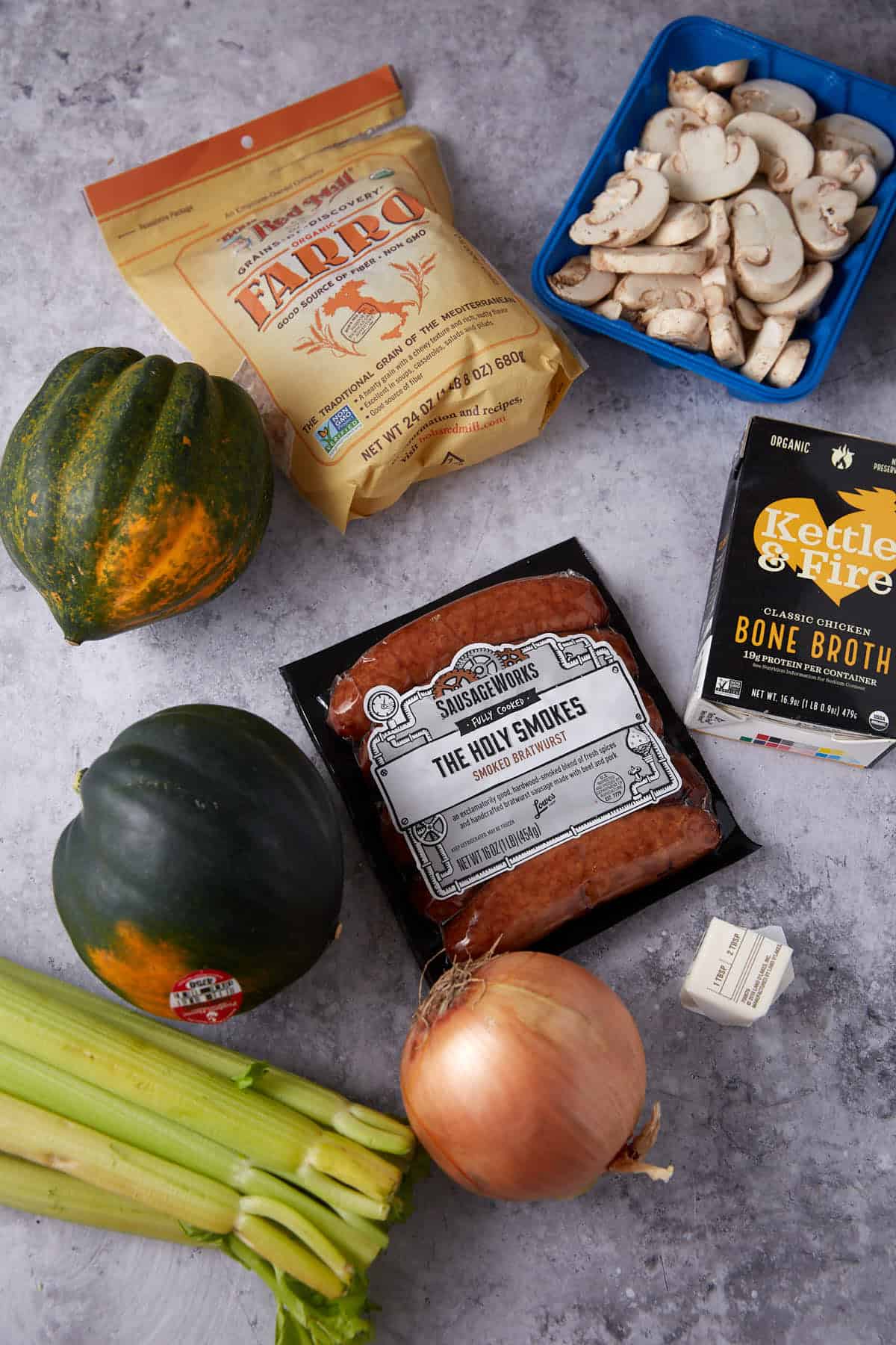 stuffed acorn squash ingredients.