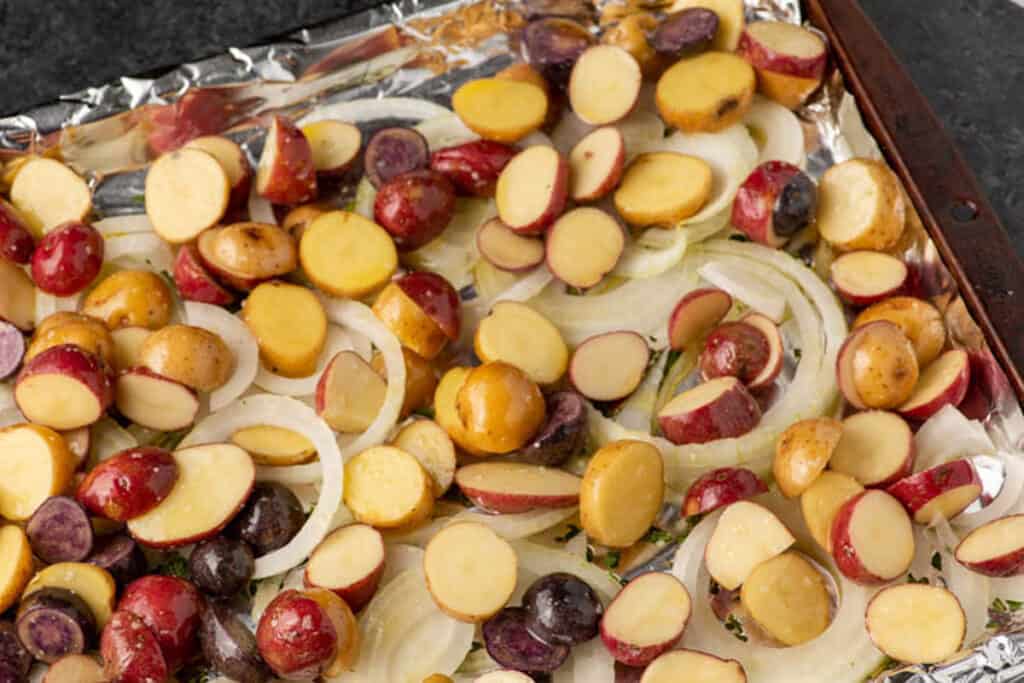 Oven Roasted Potatoes and Onions Butter & Baggage