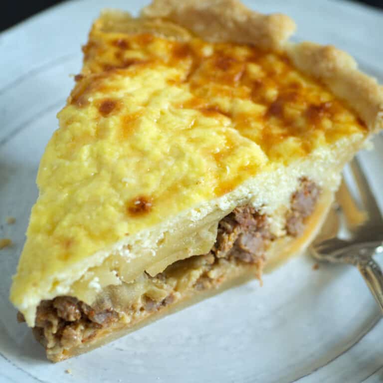 Sausage Pie Recipe with Apples Butter & Baggage