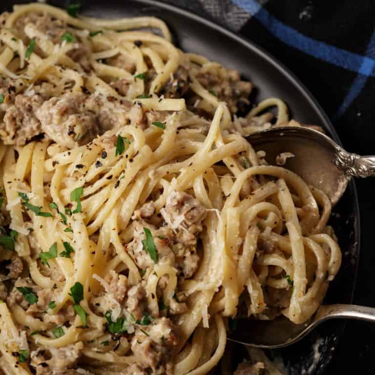 Creamy Italian Sausage and Pasta Butter & Baggage