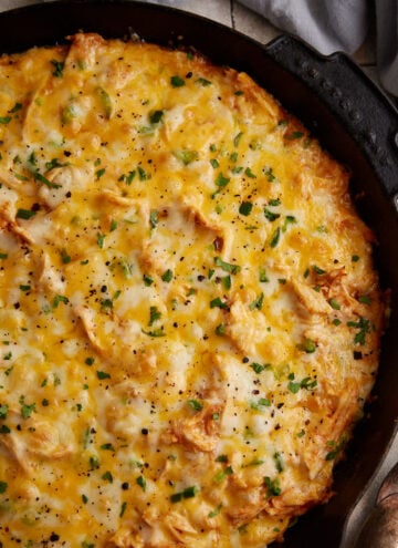A baked chicken tamale pie.