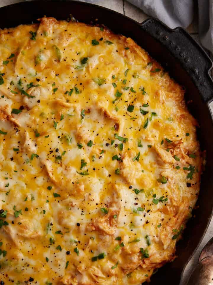 A baked chicken tamale pie.