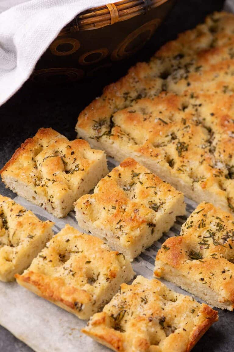 Rosemary Focaccia Recipe with Almond Flour Butter & Baggage