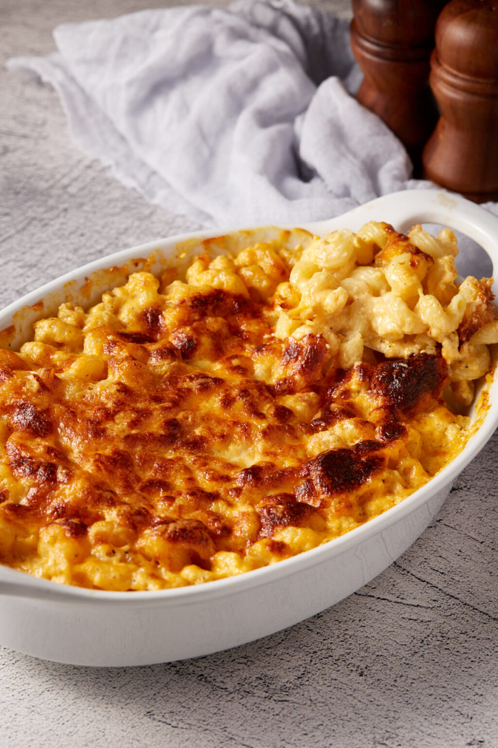 Baked Macaroni & Cheese with Cottage Cheese Butter & Baggage