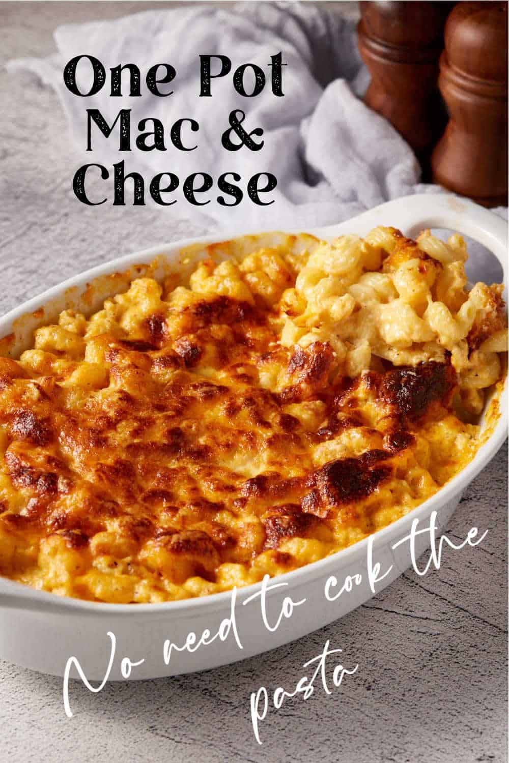Baked Macaroni & Cheese with Cottage Cheese Butter & Baggage