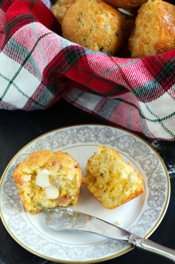 Cheesy Keto Muffins with Almond Flour Butter & Baggage