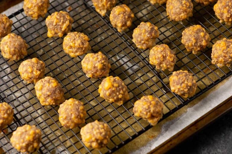 Keto Sausage Balls with Almond Flour Butter & Baggage