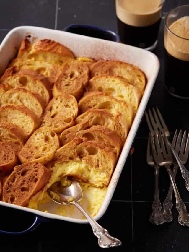 4 Ingredient Overnight Eggnog French Toast Butter & Baggage