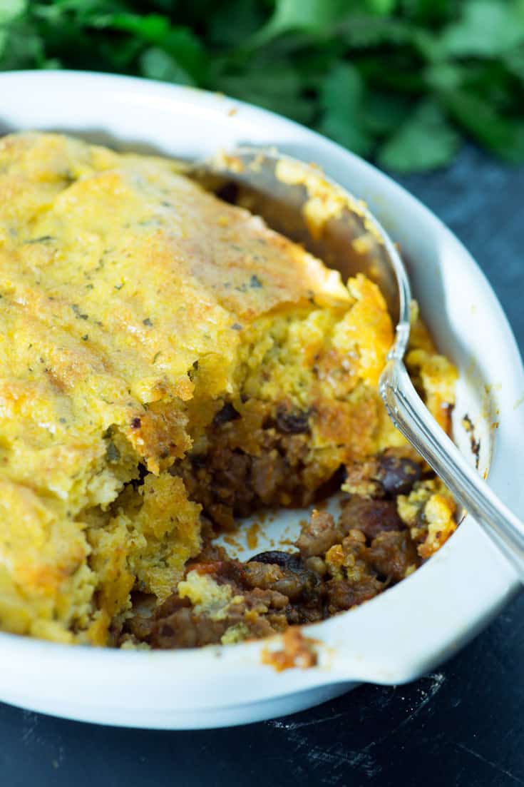 Chili with Cheesy Grits Butter & Baggage