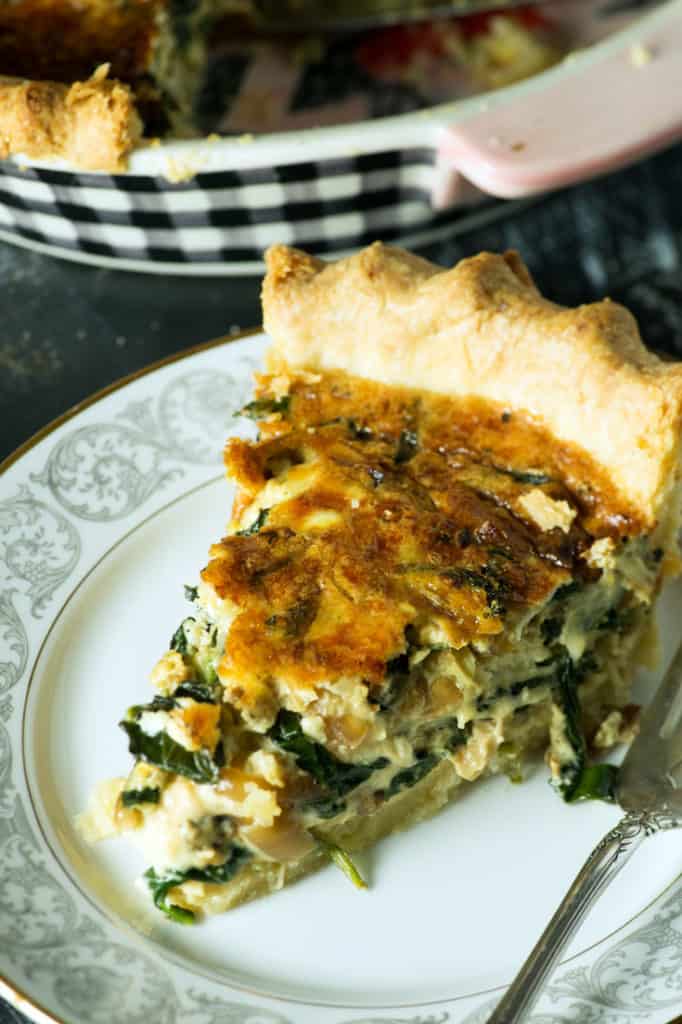 Quiche with Caramelized Onions Butter & Baggage
