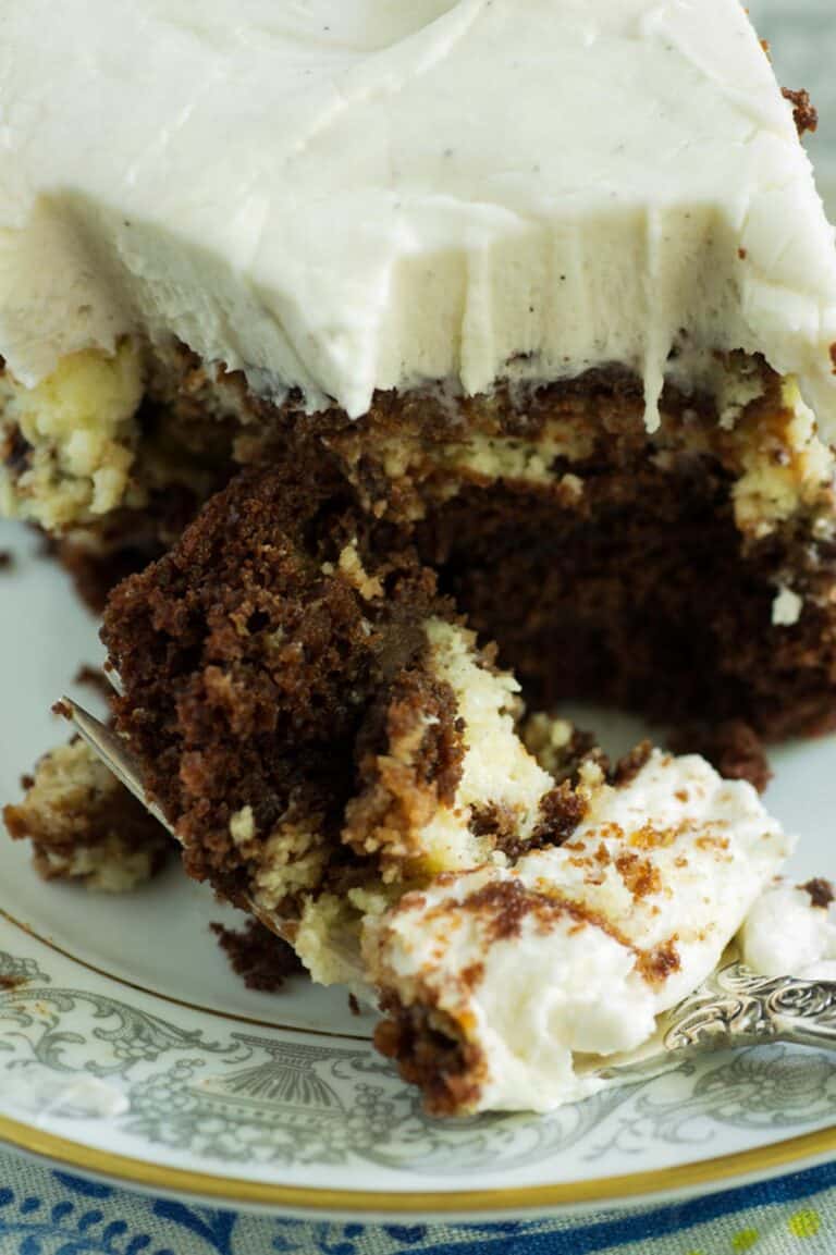 Chocolate Cake with Cream Cheese Frosting - Butter & Baggage