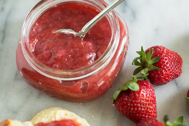Strawberry Rhubarb Jam | Butter &amp; Baggage