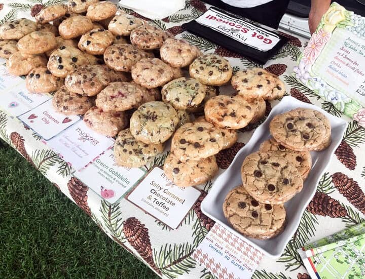 A table full of scones from PineScones