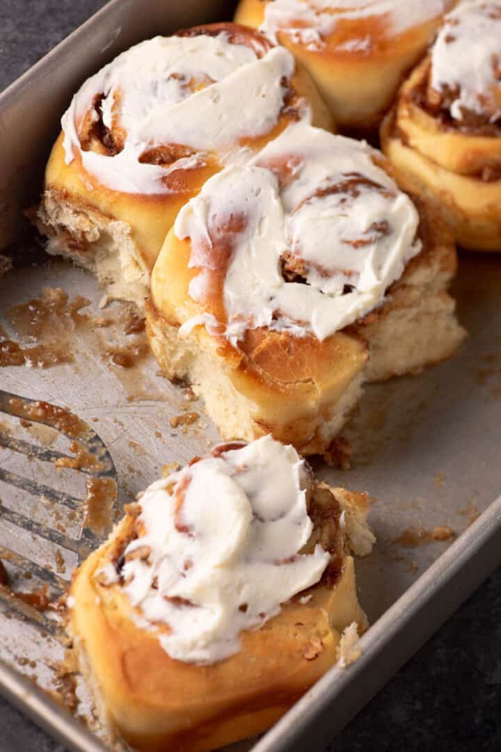 Soft Cinnamon Rolls with Pineapple Juice Butter & Baggage