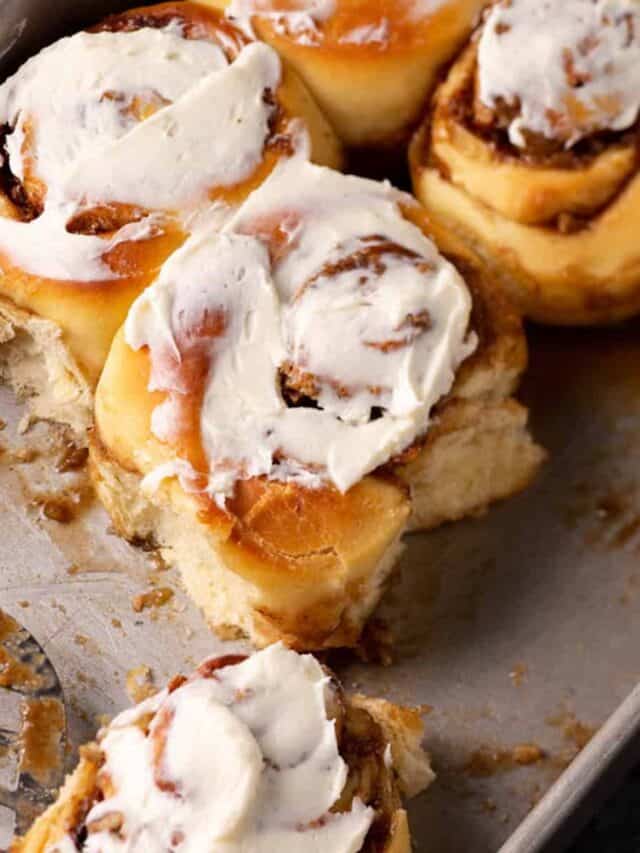Soft Cinnamon Roll Recipe with Pineapple Juice Butter & Baggage