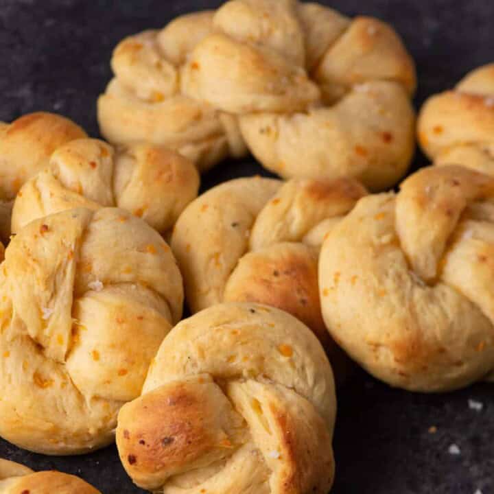 A pile of sour cream bread rolls