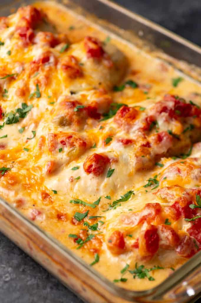 Queso Chicken an easy week night recipe Butter & Baggage