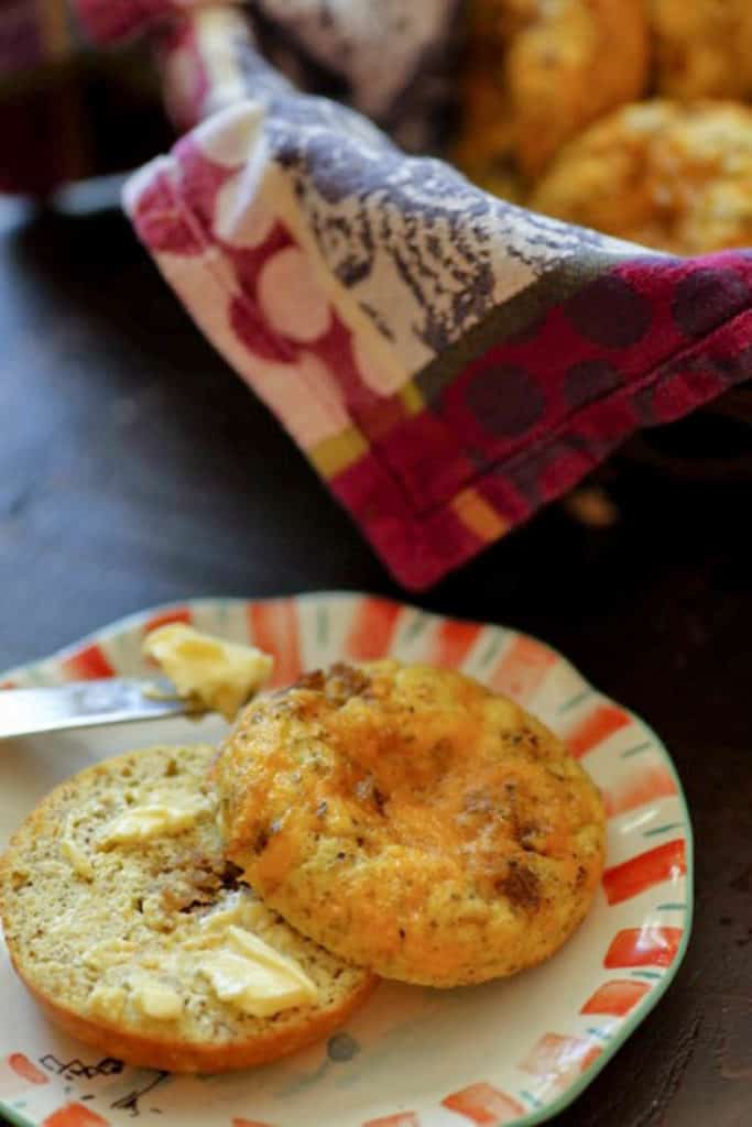 Sausage Bagel muffins a lowcarb keto breakfast Butter & Baggage