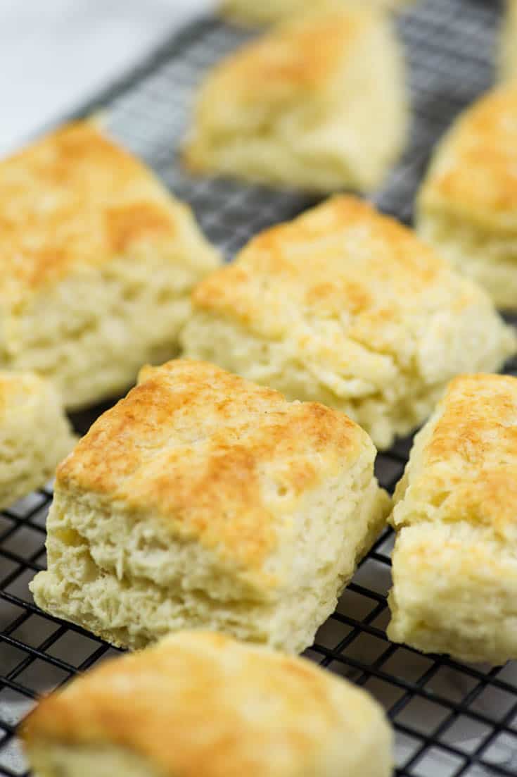 Tall and Flaky Square Buttermilk Biscuits Butter & Baggage