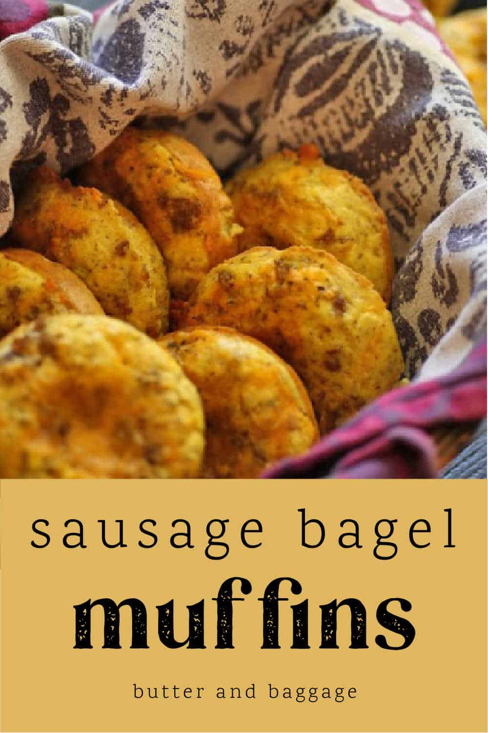 Sausage Bagel muffins a lowcarb keto breakfast Butter & Baggage