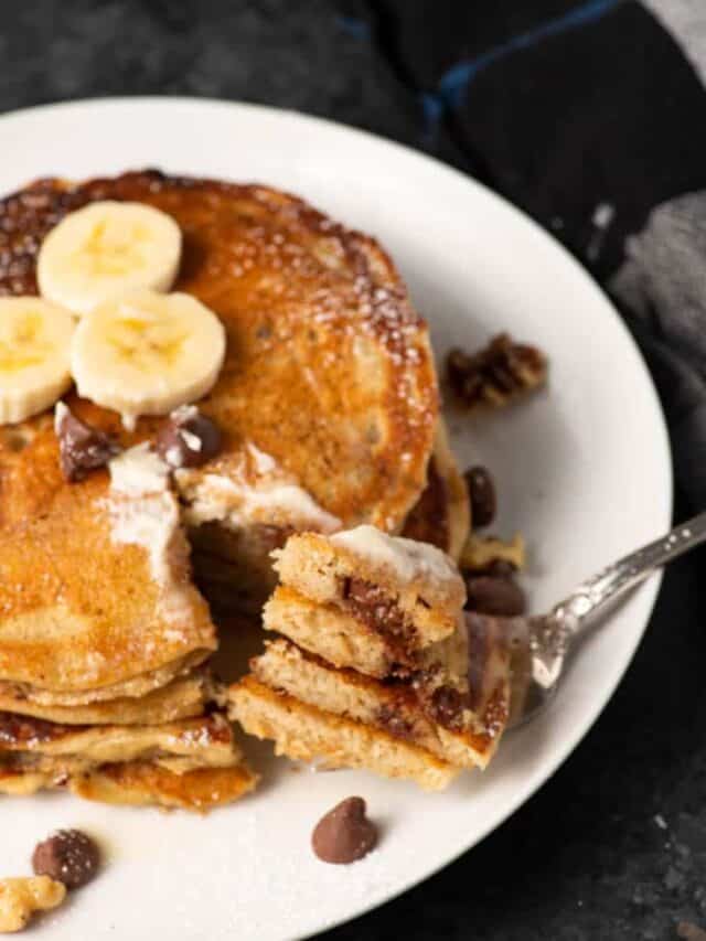 A Pancake Lover with Buttermilk Banana Bread Pancakes with