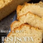 Slices of Irish soda bread.