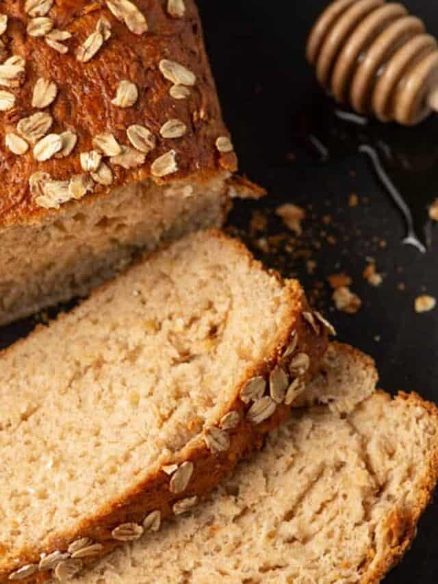 Start the Day with Delicious Warm Out of the Oven Honey Oat Bread