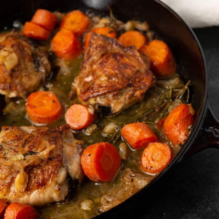 Weeknight Chicken in White Wine - Butter & Baggage