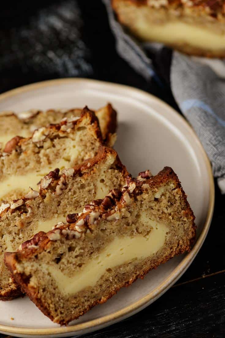 Cream Cheese Filled Banana Bread Butter & Baggage