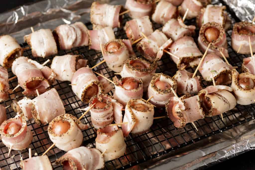Bacon Wrapped Potato Bites With Sriracha Dip Butter Baggage