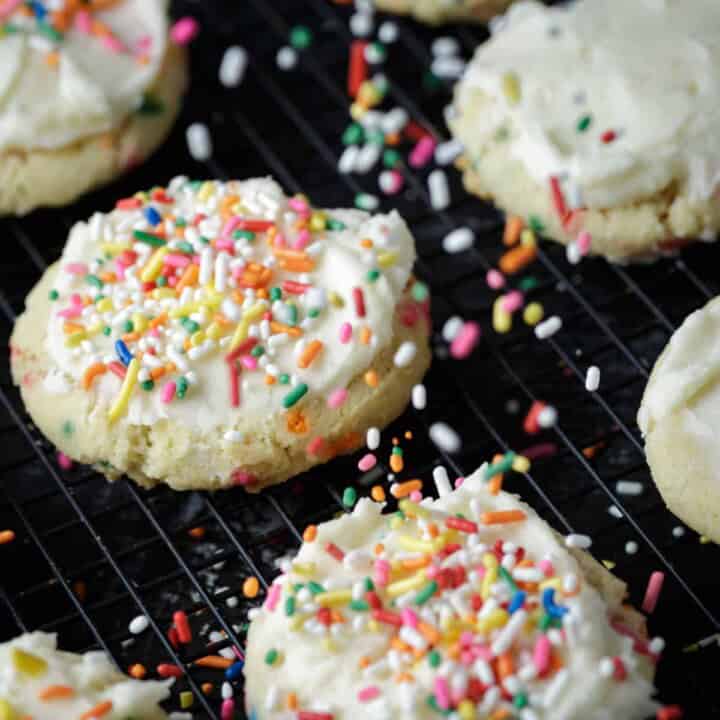 Confetti Cookies with Butter Frosting! Butter & Baggage