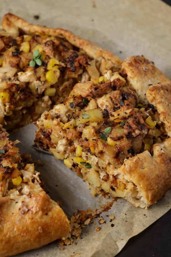 Homemade Chicken Pot Pie Galette Butter & Baggage