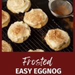 A batch of frosted eggnog cookies.