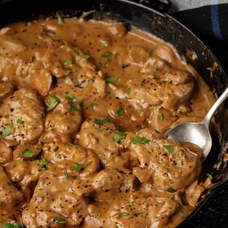 Pork Marsala with Mushrooms Butter & Baggage