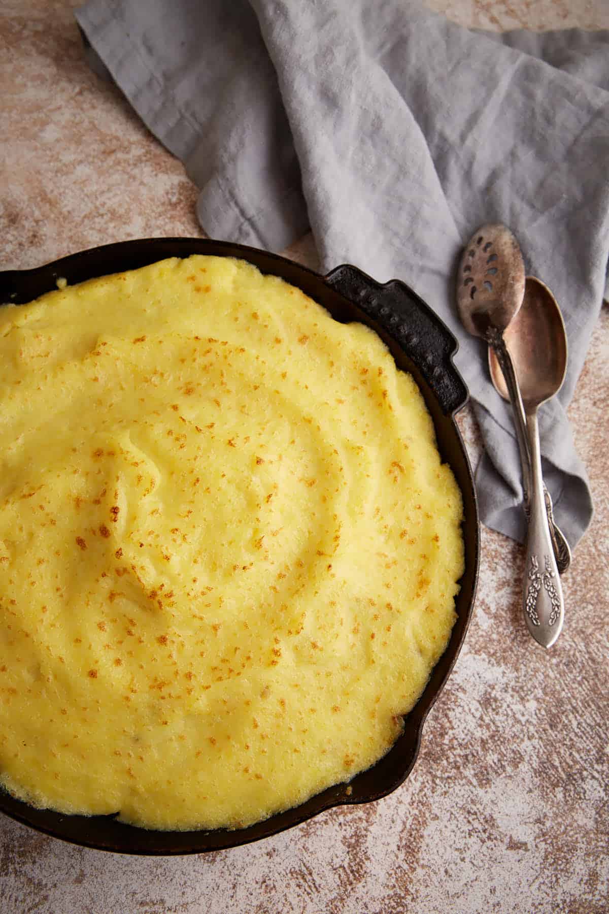A baked shepherd's pie.