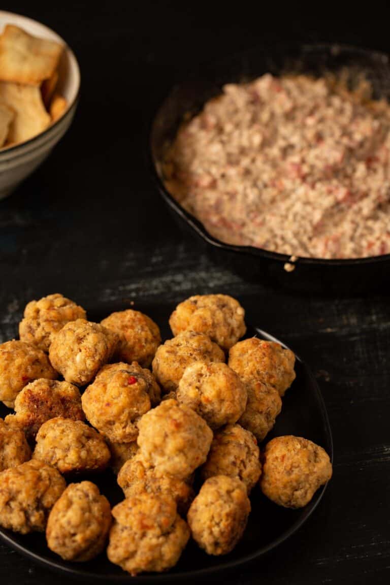 30 Minute Pimento Cheese Sausage Balls Butter & Baggage
