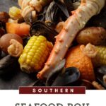 A platter of seafood.