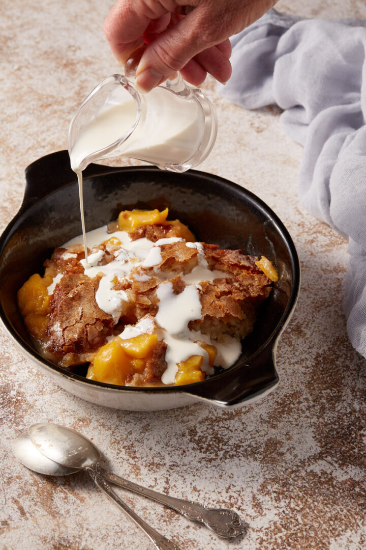 Southern Peach Cobbler with a Crispy Crust Butter & Baggage