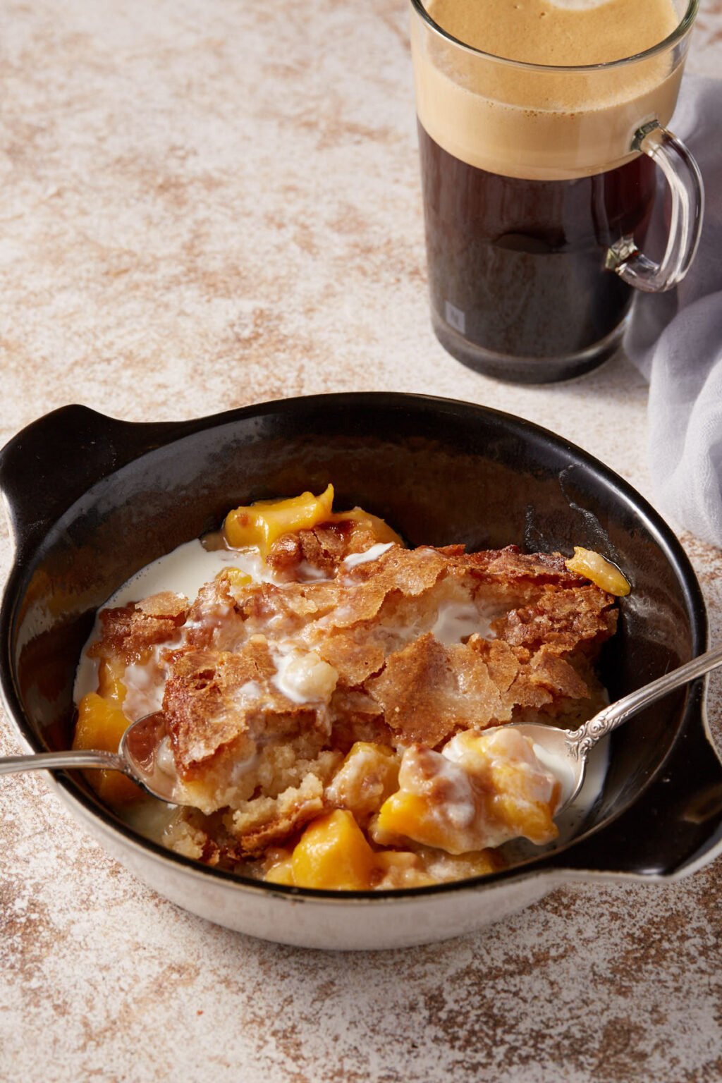 Southern Peach Cobbler with a Crispy Crust Butter & Baggage